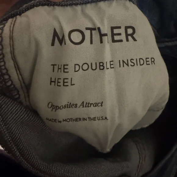 Mother The Double Insider Heel Jeans size 25 in Opposites Attract - Picture 4 of 8